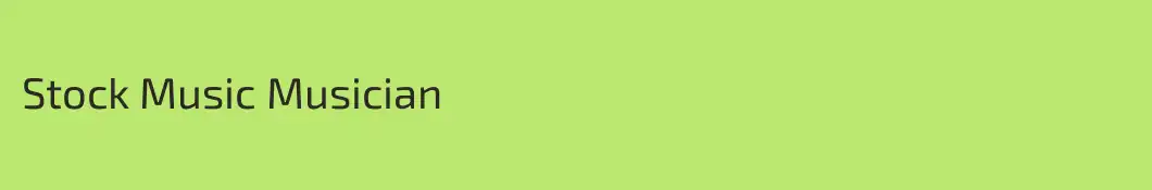 Stock Music Musician